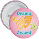 Pack of 20 School Pale Pink Drama Award Badge - Pink