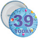 Blue 39th Birthday Badge