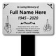 Personalised Memorial Plaque - In Loving Memory Plaque - Boxing Gloves