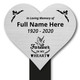 Personalised Memorial Plaque - Heart In Memory Plaque - Forever In My Heart Personalised Memorial Plaque - Heart In Memory Plaque - Forever In My Heart