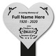 Personalised Memorial Plaque - Heart In Memory Plaque - I Believe In Angels Personalised Memorial Plaque - Heart In Memory Plaque - I Believe In Angels