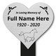 Personalised Memorial Plaque - Heart In Memory Plaque - Horse