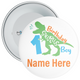 Personalised 1st Birthday Boy Dinosaur Birthday Badge - Age 1 Badge