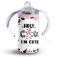 Holy Cow I'm Cute Themed Sippy Cup - 12oz Sippy Cup Holy Cow I'm Cute Themed Sippy Cup - 12oz Sippy Cup