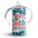 Holy Cow I'm Cute Design - 12oz Sippy Cup Holy Cow I'm Cute Design - 12oz Sippy Cup