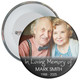 In Memory Of Photo Badge - Black