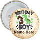 Personalised 3rd  Birthday Dinosaur Birthday Badge Child - Age 3 Badge - Boy