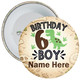 Personalised 6th Birthday Dinosaur Birthday Badge Child - Age 6 Badge - Boy
