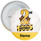 Personalised Construction 2nd Birthday Badge – Age 2