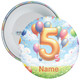 Personalised 5th Birthday Badge Child – Age 5