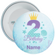 Personalised Mermaid 2nd Birthday Badge – Age 2