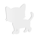 100mm Walking Cat Silhouette Acrylic Blank.