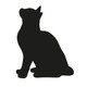 100mm Cat Silhouette Acrylic Blank