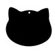 Pack of 3 -100mm Cat Head Acrylic Blank