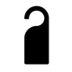 Open Hole Door Hanger Acrylic Blank Sign