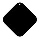 100mm Curved Corner Square Acrylic Blank