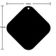 100mm Curved Corner Square Acrylic Blank