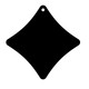 100mm Curved Pointed Star Acrylic Blank