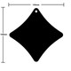 100mm Curved Pointed Star Acrylic Blank