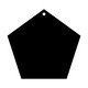 100mm Wide Pentagon Acrylic Blank