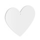 Pack of 3 - 100mm Wide Heart Acrylic Blank