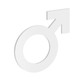 12 Pack - 30mm Male Symbol Acrylic Blank