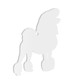 Poodle Dog Acrylic Keyring Blank - Pack of 6