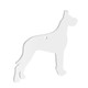 Great Dane Dog Acrylic Keyring Blank - Pack of 6