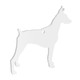Doberman Dog Acrylic Keyring Blank - Pack of 6
