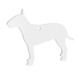 Bull Terrier Dog Acrylic Keyring Blank - Pack of 6