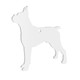 Boxer Dog Acrylic Keyring Blank - Pack of 6