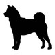 Akita Dog Acrylic Keyring Blank - Pack of 6
