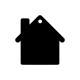 Pack of 6 - House Acrylic Keyring Blank