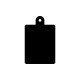 Pack of 6 - Tag Style Acrylic Keyring Blank