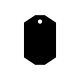 Pack of 6 - 8 Sided Acrylic Keyring Blank