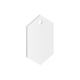 Pack of 6 - 6 Sided Acrylic Keyring Blank