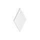 Pack of 6 - Diamond Acrylic Keyring Blank