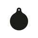 Pack of 6 - Bauble Style Acrylic Keyring Blank