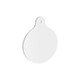 Pack of 6 - Bauble Style Acrylic Keyring Blank
