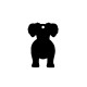 Pack of 6 - Dog Keyring (style 5) Acrylic Blank