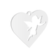 100mm Wide Heart & Angel Valentines Acrylic Blank