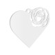 100mm Wide Heart & Rose Valentines Acrylic Blank