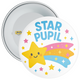 Pack of 20 White Star Pupil School Badge