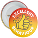 Pack of 20 School Excellent Behaviour Badge Red