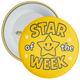 Pack of 20 School Star of The Week Badge - Yellow
