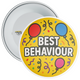 Pack of 20 School Best Behaviour Badge - Yellow