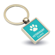 Slimline  Metal Printed Insert Keyrings - 25mm - Bulk Keyrings - Double Sided - Silver