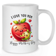 I Love You Mom Apple Hug - Mother Mug