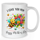 I Love You Mom Bumblebee Bouquet Mug - Mother Mug