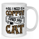 All I Need Is Coffee And My Cat Leopard Print Mug